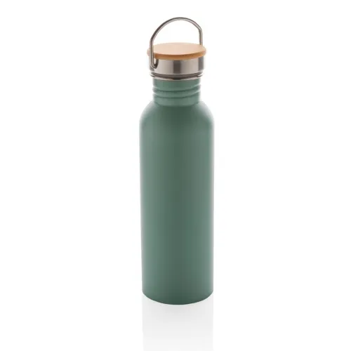 Serpens Stainless Steel Bottle with Bamboo Lid Promotional Drinkware